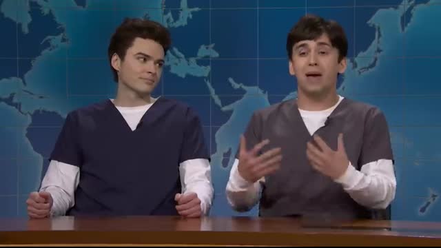 Weekend Update Two Guys Dressed as Doctors Share Last-Second Halloween Ideas - SNL