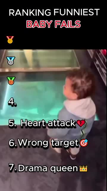 RANKING FUNNIEST BABY FAILS ?? #shorts #funny #fail