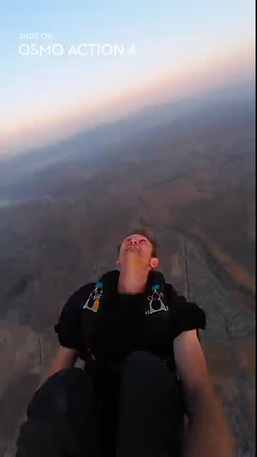 Unleash your wild side with Osmo Action 4 ? @ChrisFinck #skydiving #shorts