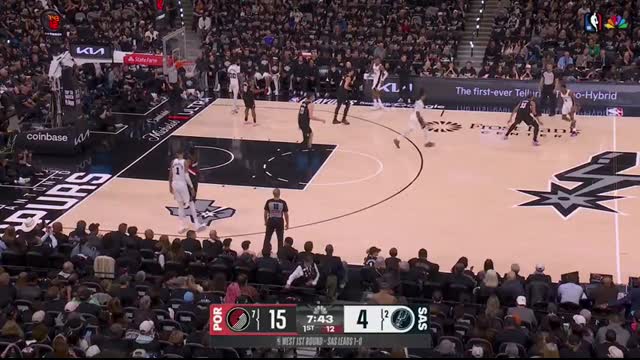 #7 TRAIL BLAZERS at #2 SPURS   FULL GAME 2 HIGHLIGHTS   April 21, 2026