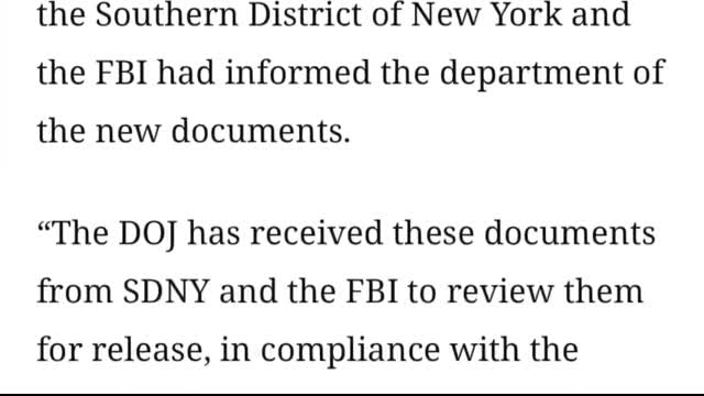 Trump's DOJ Claims They Just  Found  One Million More Epstein Documents!