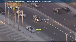 Authorities chasing speeding driver near Seal Beach