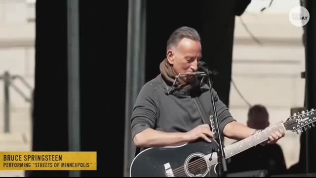 No Kings protest Bruce Springsteen on Renee Good, Alex Pretti before 'Streets of Minneapolis' song