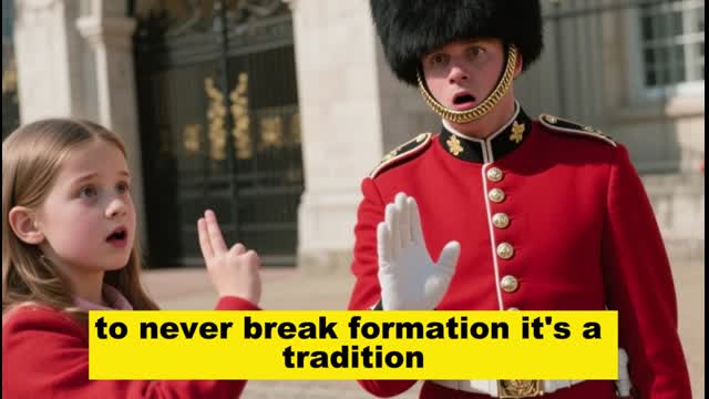 Young Girl Signals the Royal Guard — Watch Him Stop the Parade in Complete Shock!  Emotional Stories