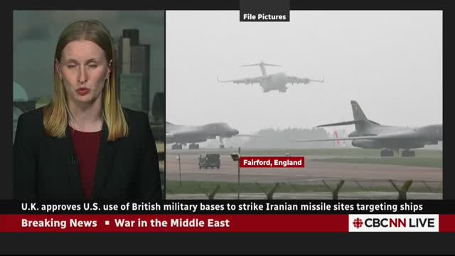 U.K approves U.S. use of British military bases to strike Iranian missile sites targeting ships