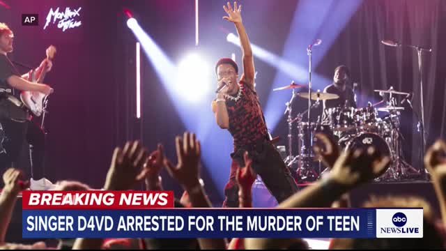 Singer D4vd arrested after teen found dead in his Tesla Police