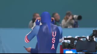 Men's 1000m ends in dramatic fashion in Milan