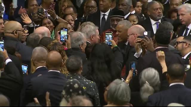 Former presidents arrive at Rev. Jesse Jackson's public memorial service