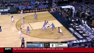 UConn vs. North Carolina - Sweet 16 NCAA tournament extended highlights