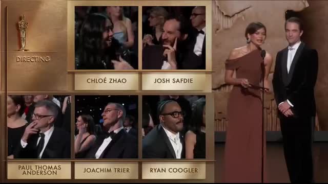 ONE BATTLE AFTER ANOTHER Accepts the Oscar for Directing