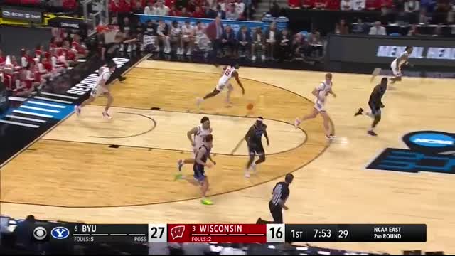 BYU vs. Wisconsin - Second round NCAA tournament extended highlights