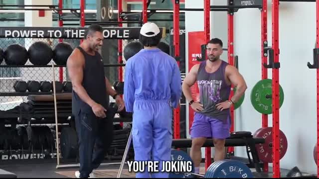 32KG MOP and BUCKET Crushed the EGO of the Bodybuilders   Anatoly GYM PRANK #63