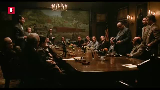 I forgo the vengeance of my son    The meeting of the five families   The Godfather   CLIP