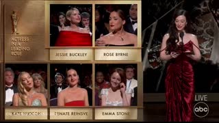 Oscars 2026 Jessie Buckley wins best actress for 'Hamnet'