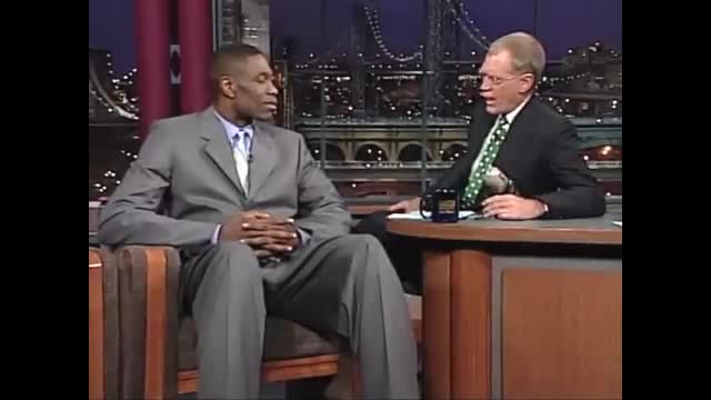 Dikembe Mutombo On His Signature Finger Wag   David Letterman