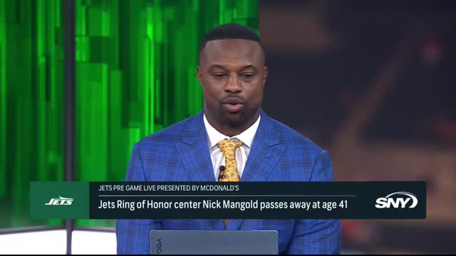 Former Jets Bart Scott & Willie Colon pay tribute to Nick Mangold, who tragically passed away at 41