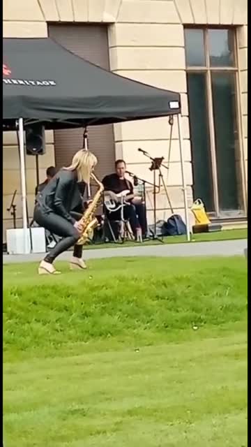 Baker Street Sax Solo by The Catherine Rannus Trio at Brodsworth Hall in Yorkshire