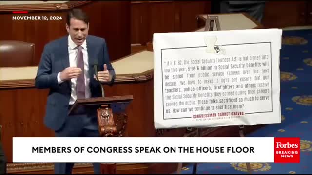 'You've Stolen From These People!' Graves Explodes Over Bipartisan Social Security Bill Opposition