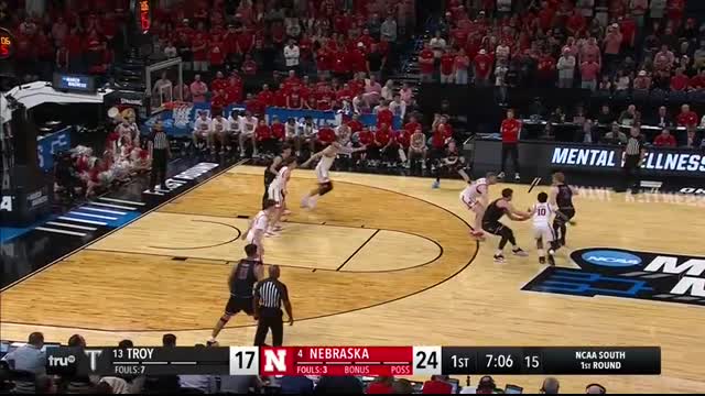 Nebraska vs. Troy - First round NCAA tournament extended highlights