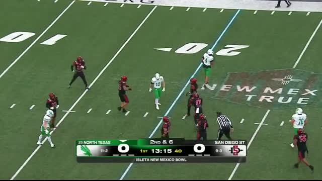 New Mexico Bowl North Texas Mean Green vs. San Diego State Aztecs   Full Game Highlights   ESPN CFB