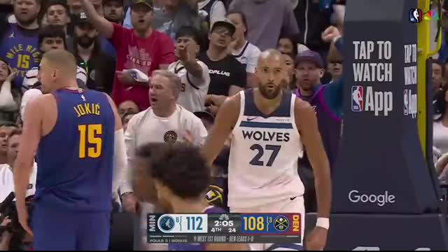 CRAZY ENDING to Nuggets vs Timberwolves Game 2 - Jokic and Gobert POSTERS