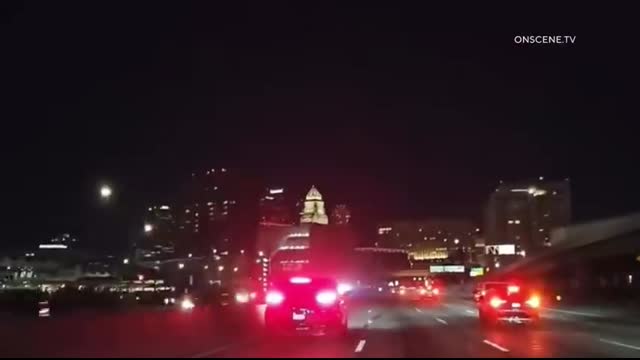 Speeding BMW Crash Sparks Wild Chase Through Downtown LA  Caught on Camera