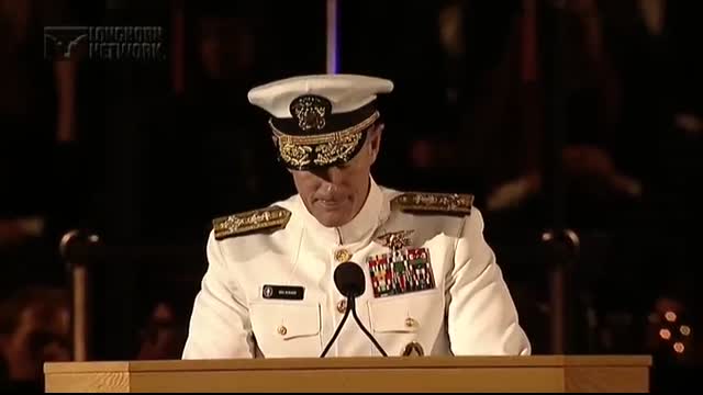 Admiral McRaven addresses the University of Texas at Austin Class of 2014