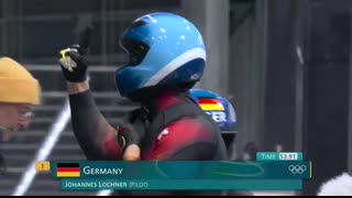 Germany clocks in fastest times after first 4-man bobsled run   Winter Olympics 2026   NBC Sports