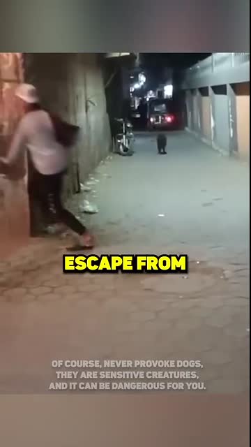 The best way to escape a dog?❤️