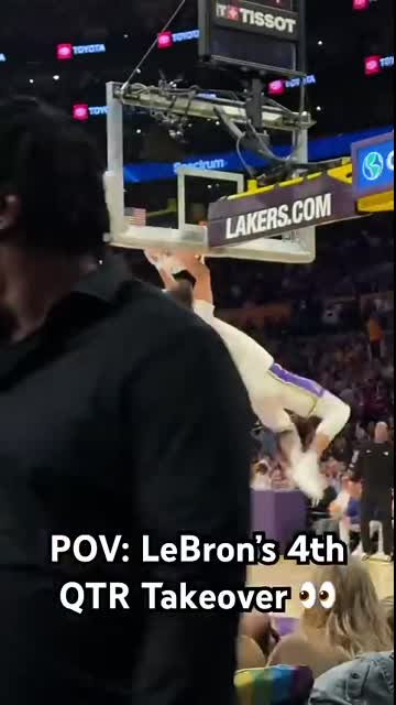 An inside look at LeBron James’ INSANE 4th QTR takeover ?