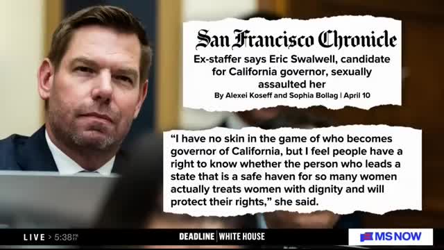 BREAKING Eric Swalwell to resign from Congress in wake of sexual assault allegations