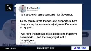 BREAKING Eric Swalwell to resign from Congress in wake of sexual assault allegations