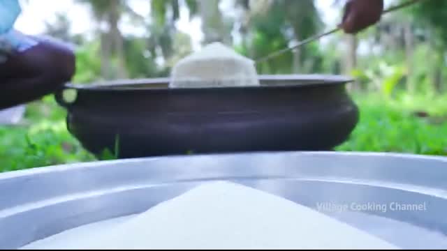 1000 STRAWBERRY   Rava Kesari Recipe using Strawberry Jam   Strawberry Recipe Cooking in Village