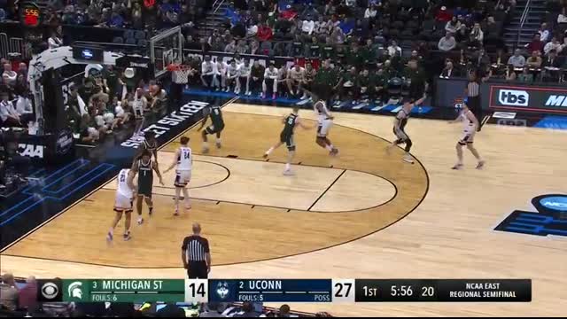 UConn vs. Michigan State - Sweet 16 NCAA tournament extended highlights