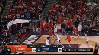 UConn vs. Illinois - Final Four NCAA tournament extended highlights