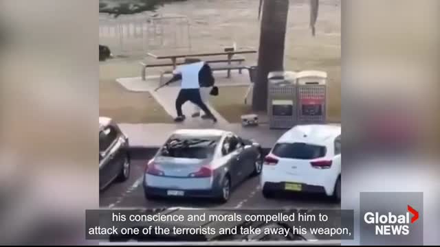 Man who tackled Bondi Beach gunman speaks out after being shot “Pray for us”