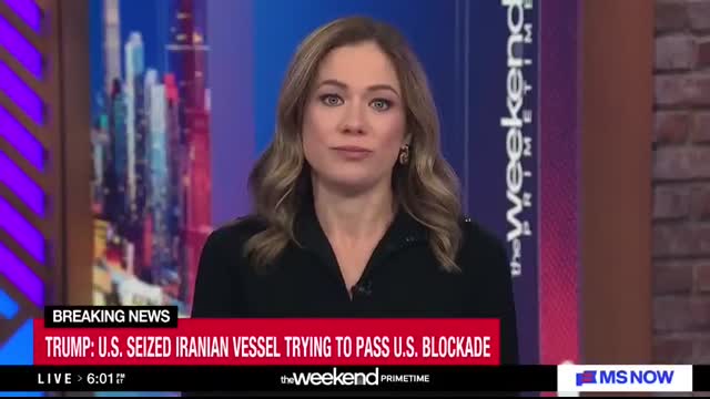 BREAKING Trump says U.S. seized Iranian vessel trying to pass U.S. blockade