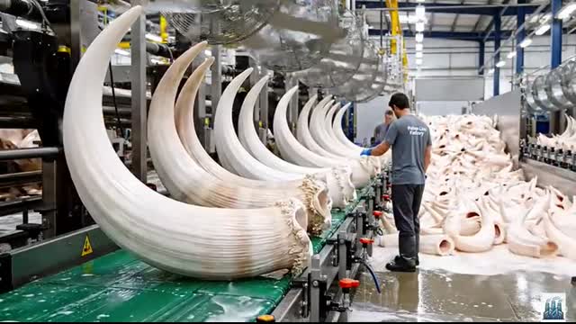 Is This the Future of Leather Inside a White Bull Horn Factory (Full Process)