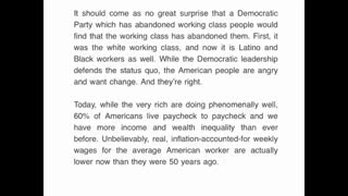 Bernie Sanders needs to go talk to just white working class people about their Trump Love - Roland