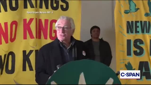 Robert De Niro Speaks Out Against Donald Trump at No Kings Event