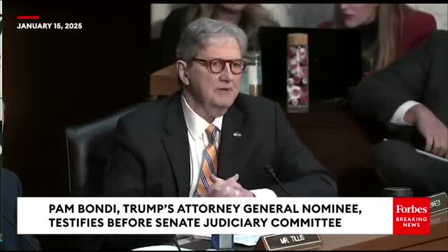 MUST WATCH John Kennedy Sounds Off On Attorney General Garland's Trump Probe At Pam Bondi Hearing