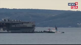 US Iran War   Trump Claims US Carrier Hit By Iran, Says Forces ‘Ran For Lives’ In Attack   N18G