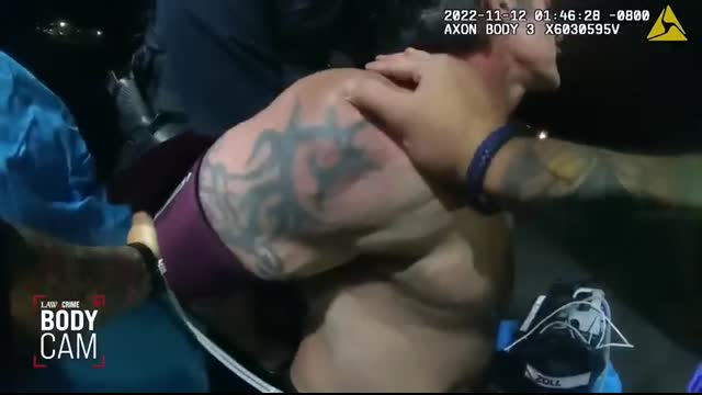 'Roided Out' Tough Guy Faces Off with 5 Police Officers