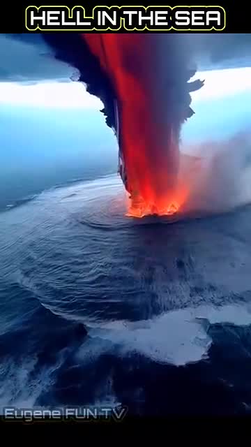 RARE FOOTAGE OF VOLCANO UNDER THE SEA