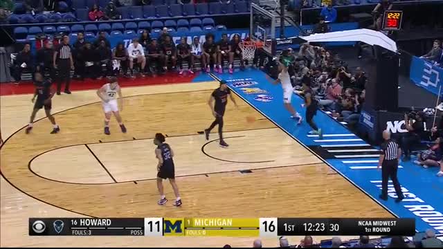 Michigan vs. Howard - First round NCAA tournament extended highlights