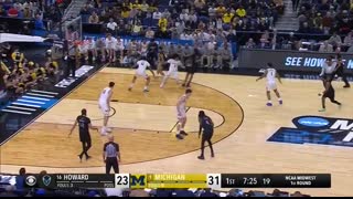 Michigan vs. Howard - First round NCAA tournament extended highlights
