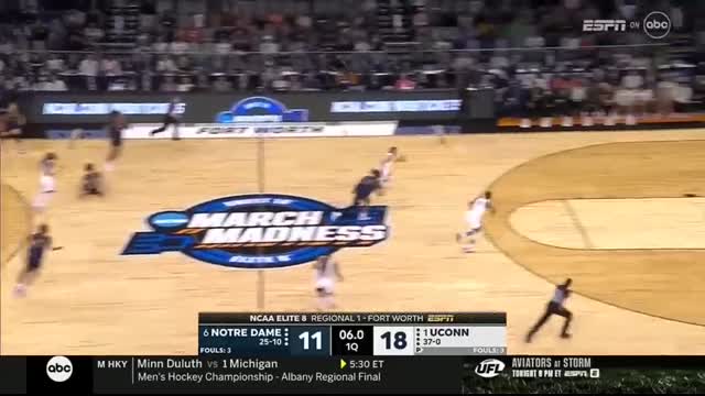UConn vs. Notre Dame - Elite Eight NCAA tournament extended highlights