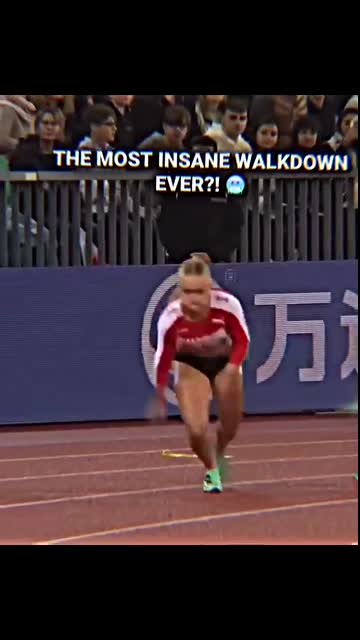 THE MOST INSANE WALKDOWN?⚡#fastest #100k #100 #relay #sprinter #sprinting #hardwork #running #speed