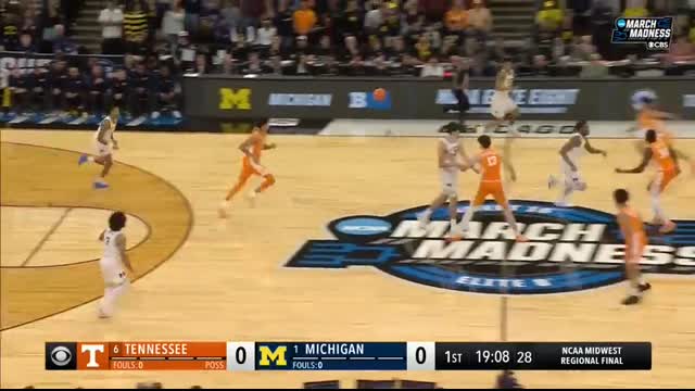 Michigan vs. Tennessee - Elite Eight NCAA tournament extended highlights