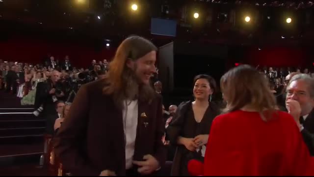 SINNERS Accepts the Oscar for Music (Original Score)